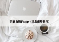 消息自毁的app（消息爆炸软件）