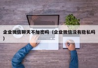 企业微信聊天不加密吗（企业微信没有隐私吗）