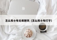 怎么和小布无痕聊天（怎么和小布打字）