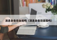 消息会自动自毁吗（消息会自动自毁吗）